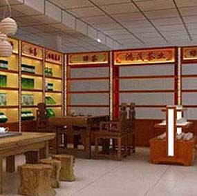 茶葉店展示架定做