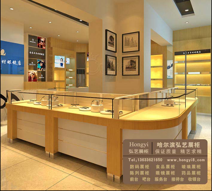 哈爾濱弘藝眼鏡展柜制作生產(chǎn)廠家