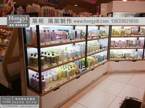 鐵木結合化妝品展示柜